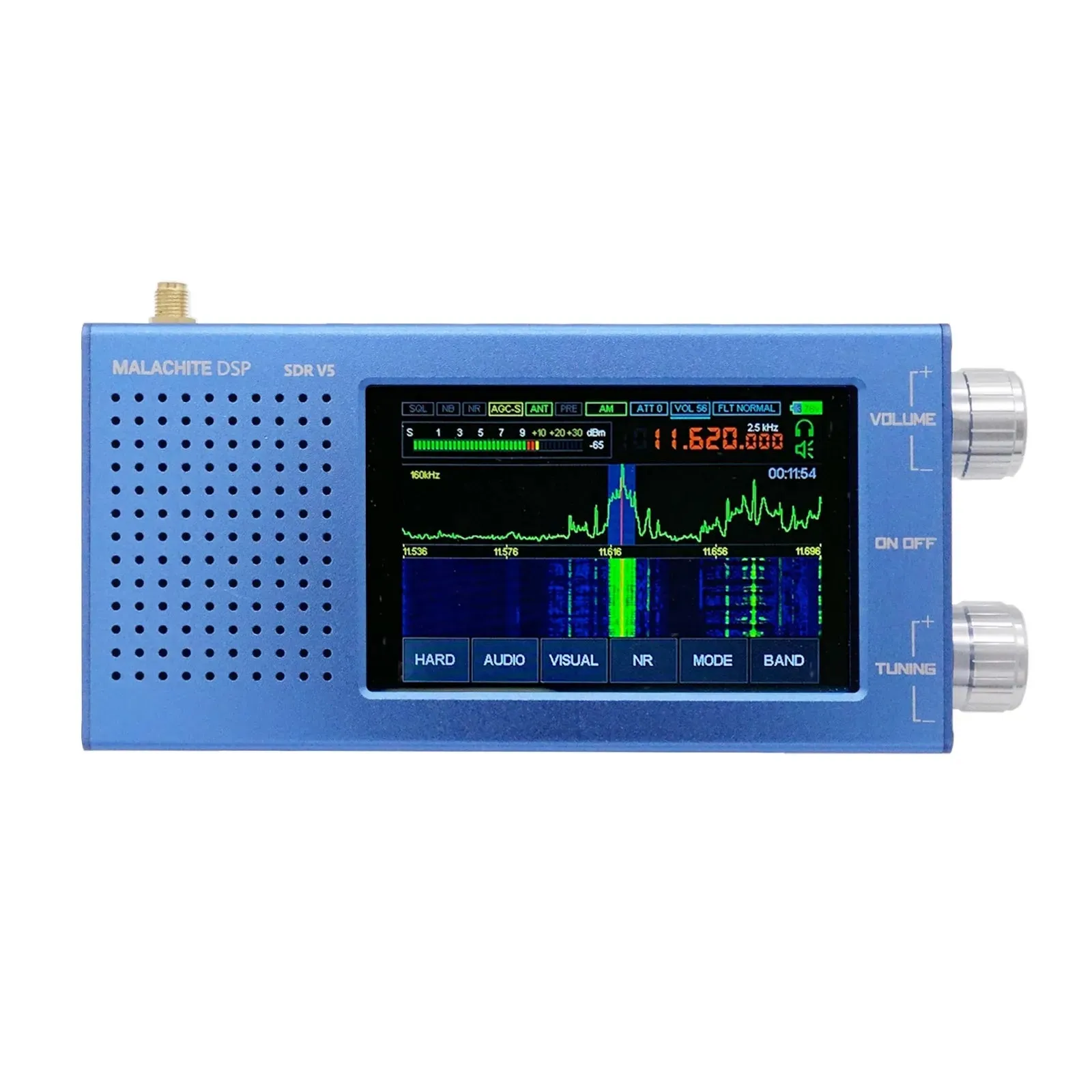 Malachite DSP SDR 1.10d Radio Receiver V5 With Optional Board Metal Case 5000mAh AM CW SSB NFM WFM