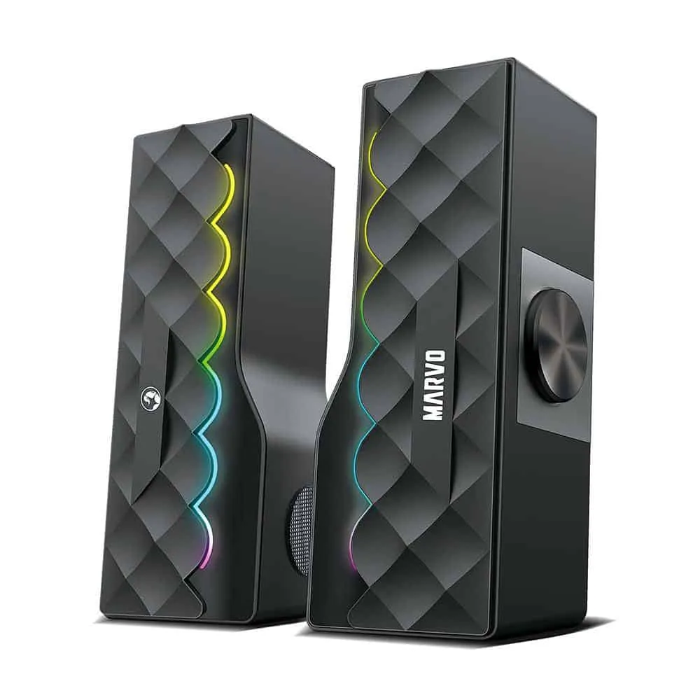 Marvo SG-280 6W 2-way Wired Loudspeaker - Black | 923955