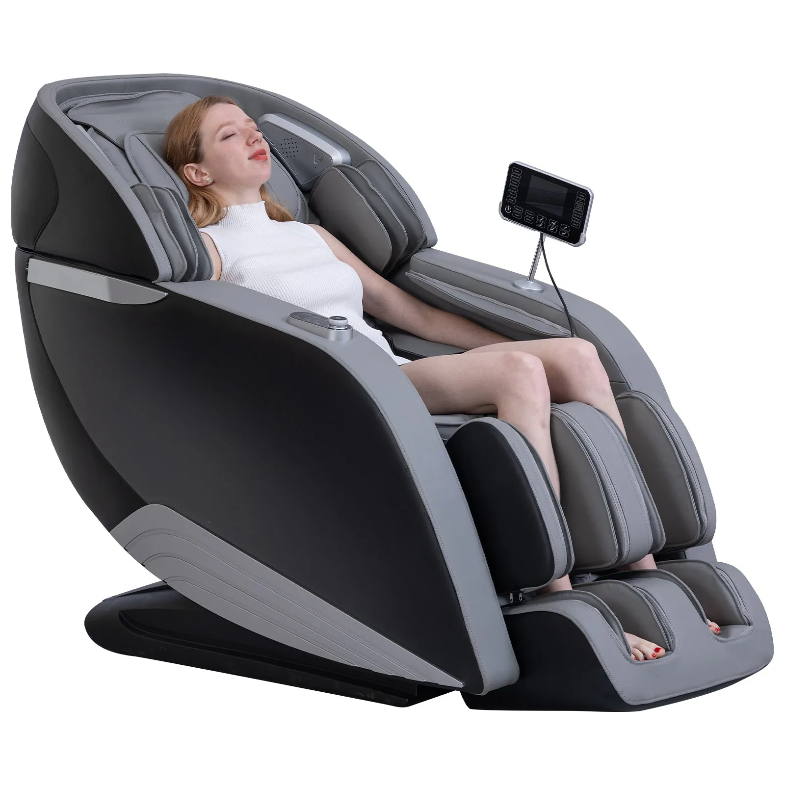 MassaMAX Massage Chair Full Body, Zero Gravity SL-Track Shiatsu Massage Chair, 12 Modes, Airbag Massage, with Yoga Stretch, Foot Massage