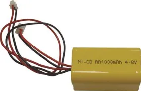 Monument Exit Sign Replacement Rechargeable Nicad Battery' 4.8 Volt' 1000Mah