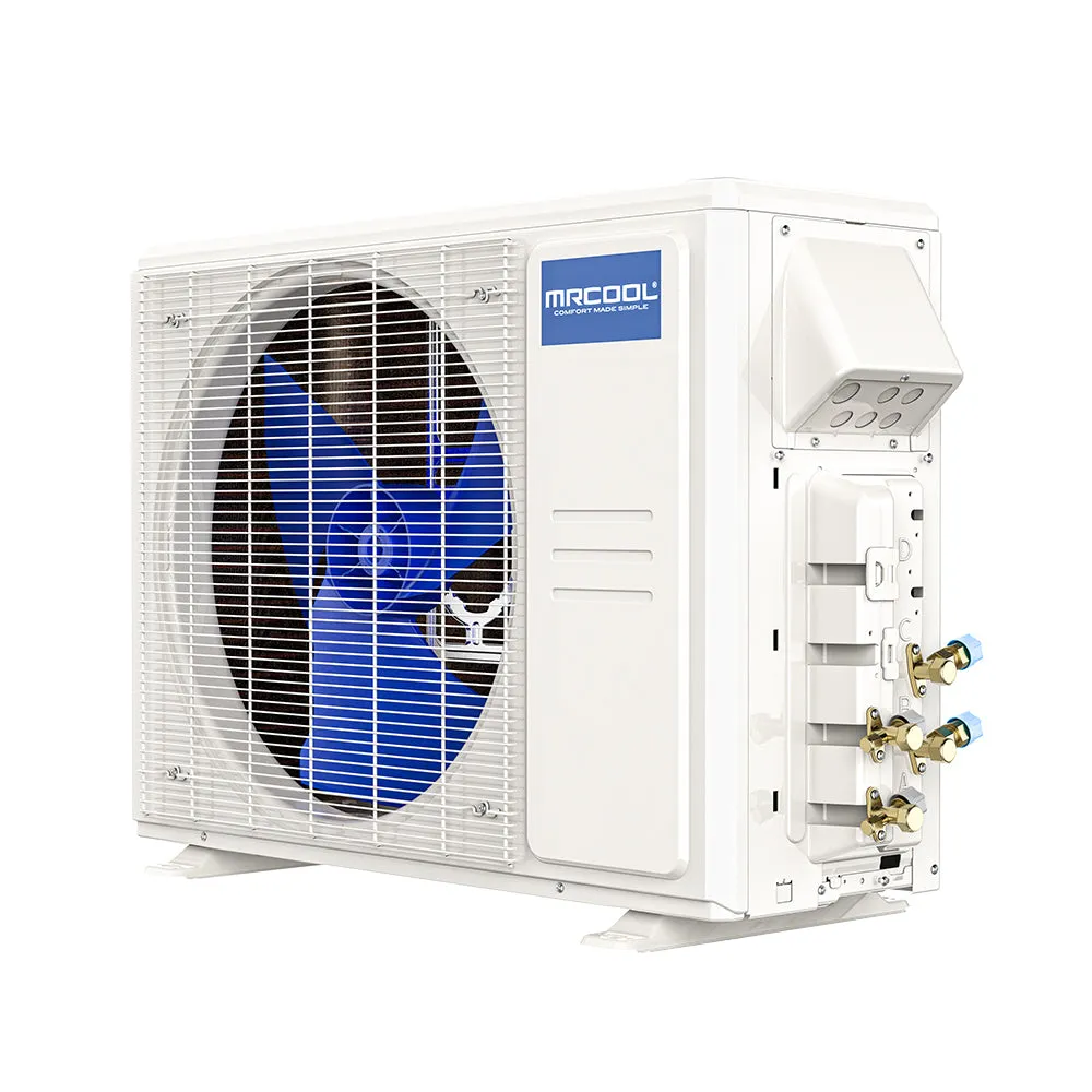 MRCOOL® DIY 4th Gen Mini Split 2 Zone 24,000 BTU 22 SEER Ductless Air Conditioner and Heat Pump with 12K   12K Air Handlers and Install Kits