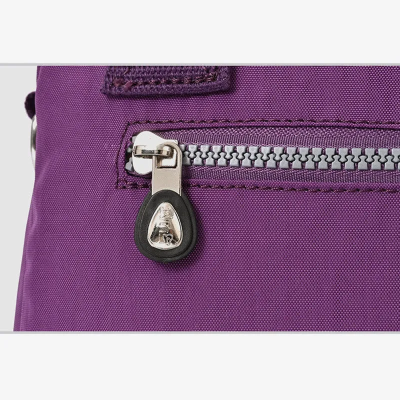 Multiple Use Backpack For Women Waterproof Nylon Portable Shoulder Purse