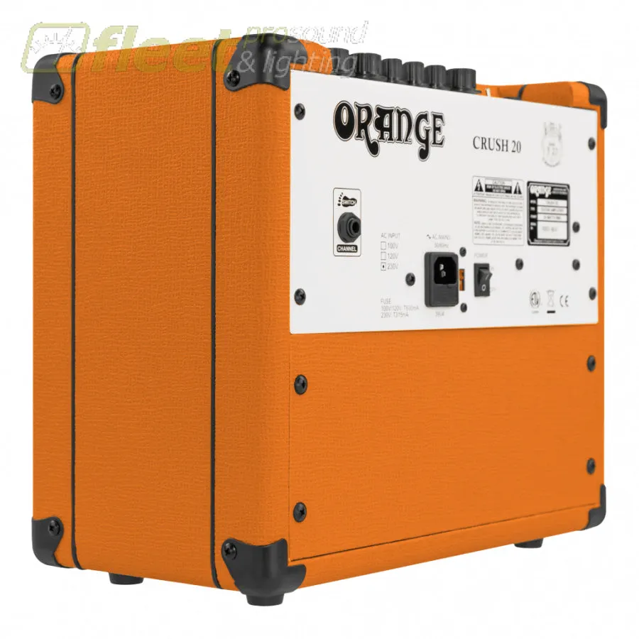 Orange CRUSH 20 Twin channel solid state Crush 1x8" Guitar Combo Amp
