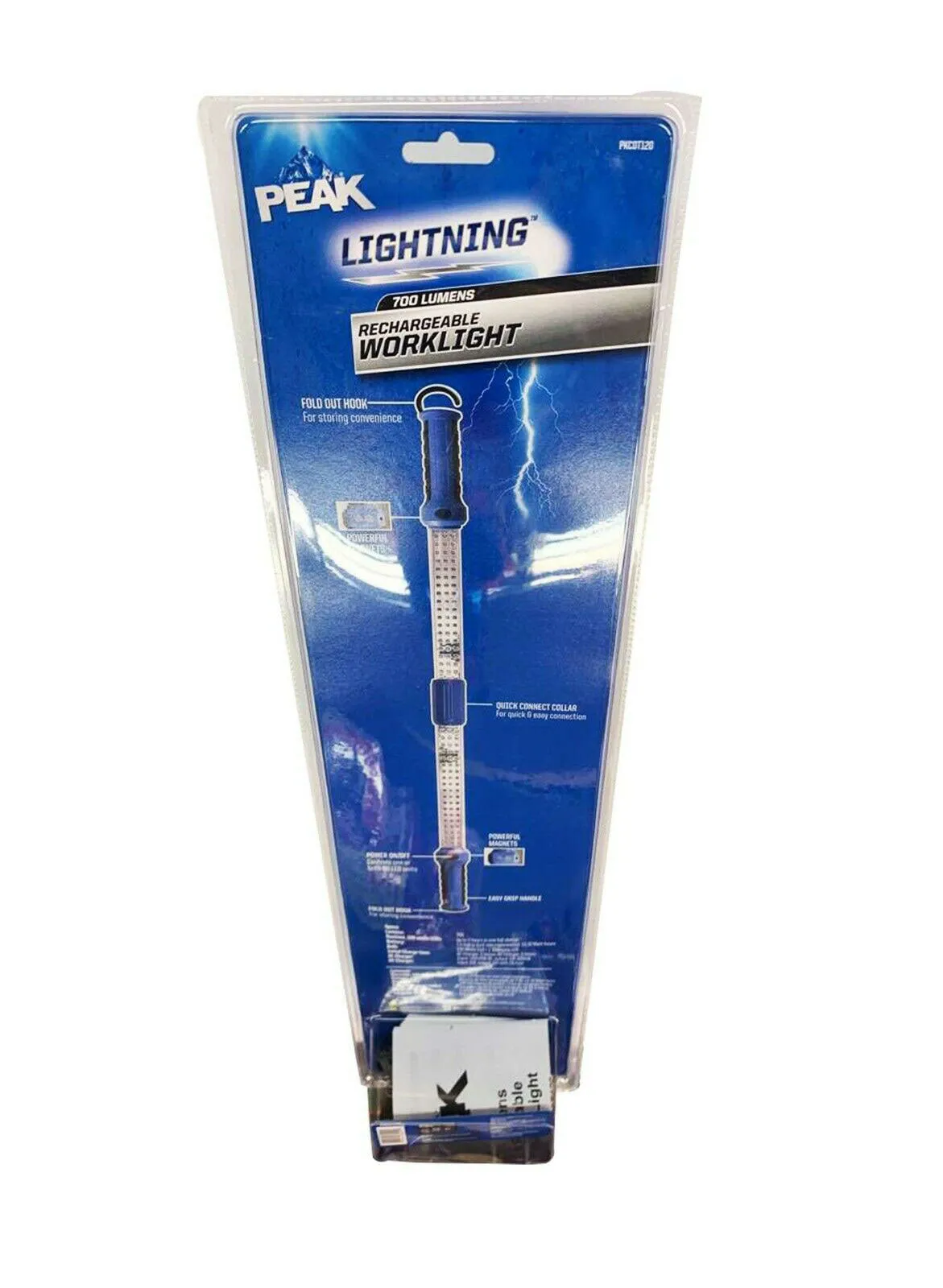 PEAK PKC0T120 Rechargeable LED Worklight, 700 Lumens with Powerful Magnets