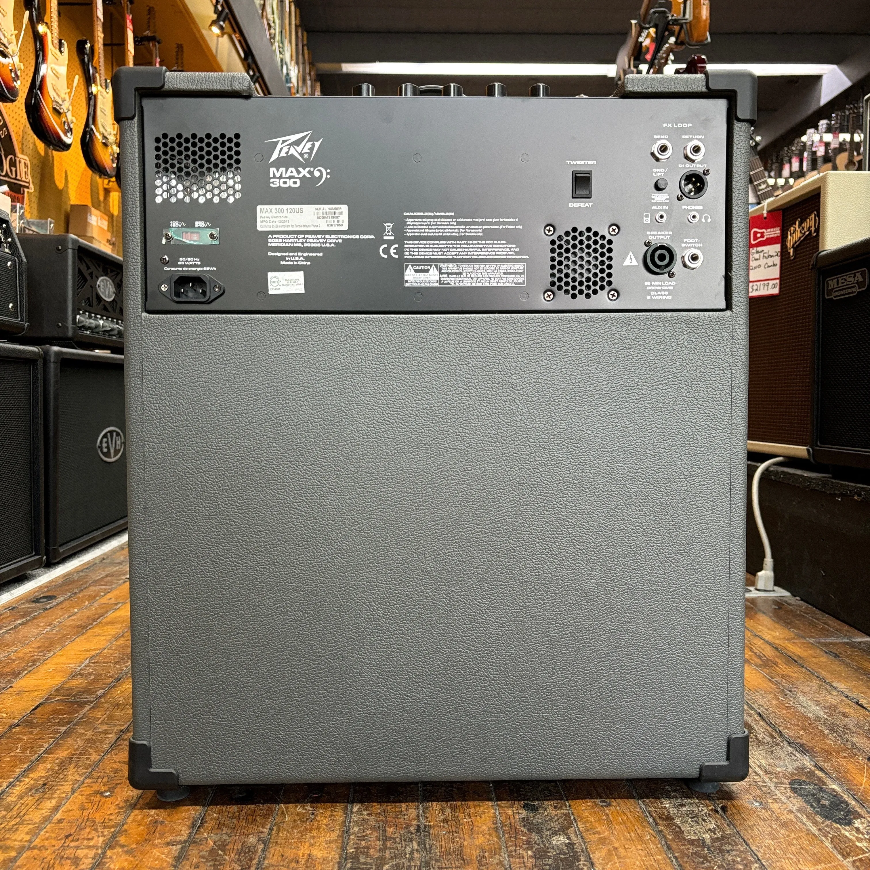Peavey MAX 300 2x10" 300-watt Bass Combo Amp 2018