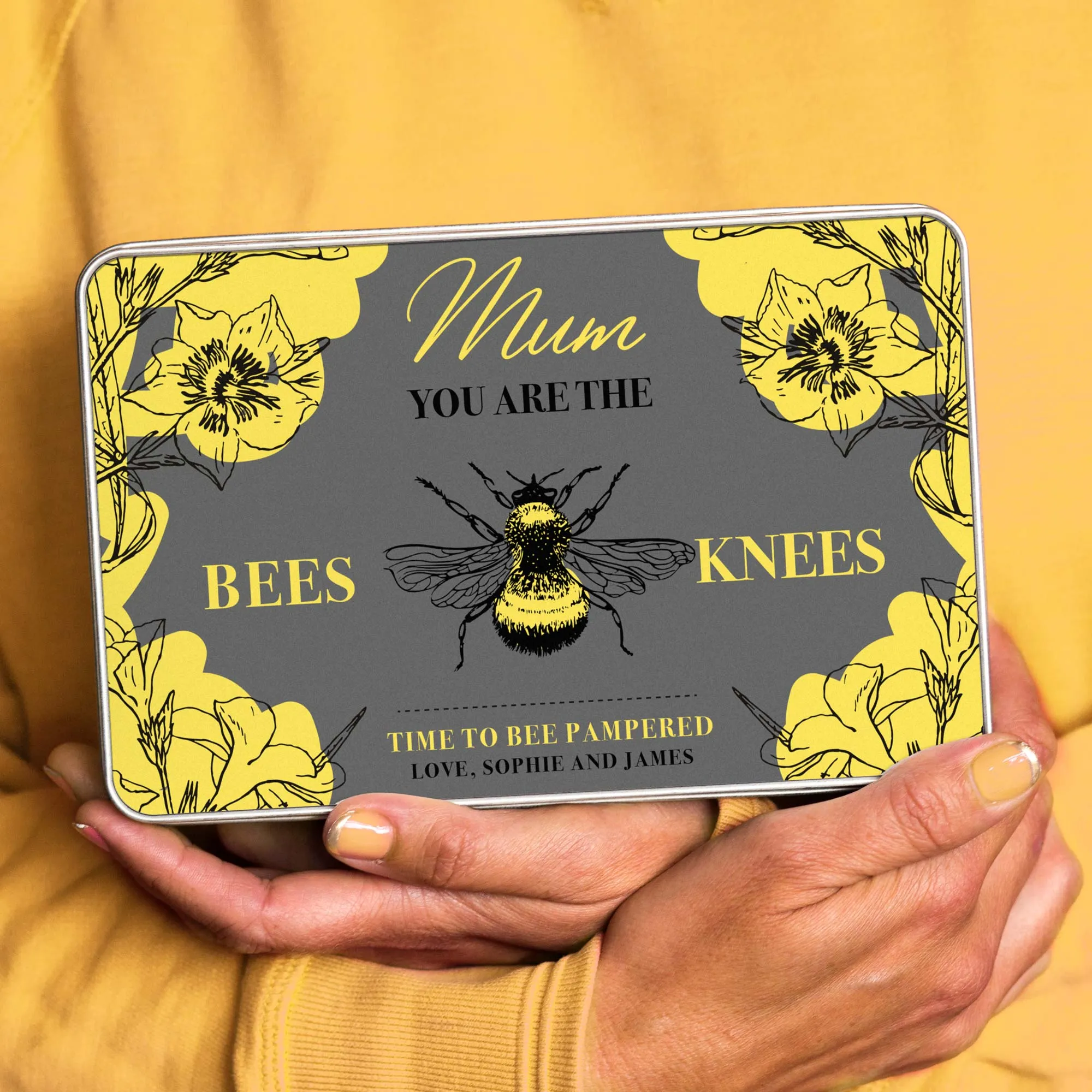 Personalised Bees Knees Relaxation Gift Set For Mum