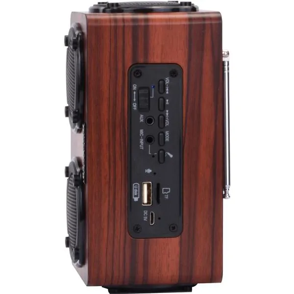 Portable Retro Wooden Wireless Bluetooth 4.2 Speaker