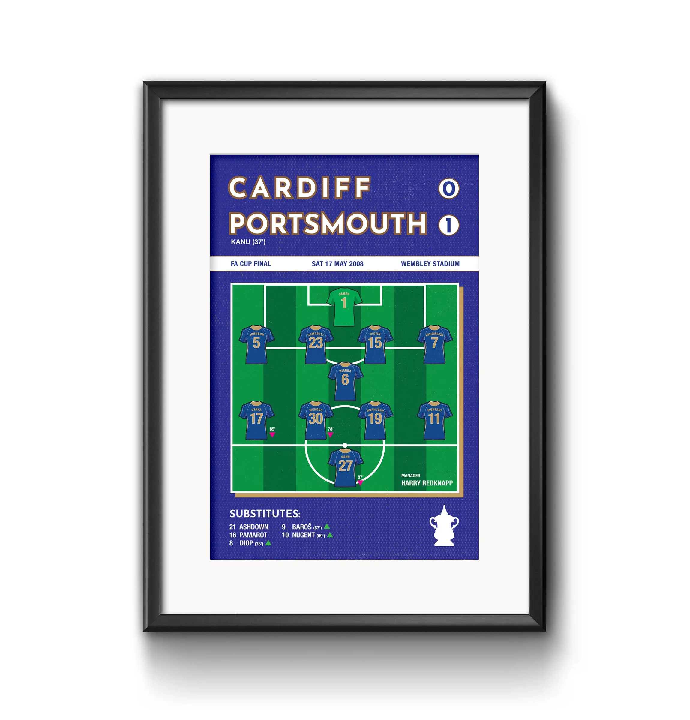 Portsmouth FA Cup Final Print