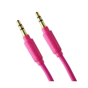 Reiko Stereo Male To Male Audio Cable 3.5Mm Hot Pink