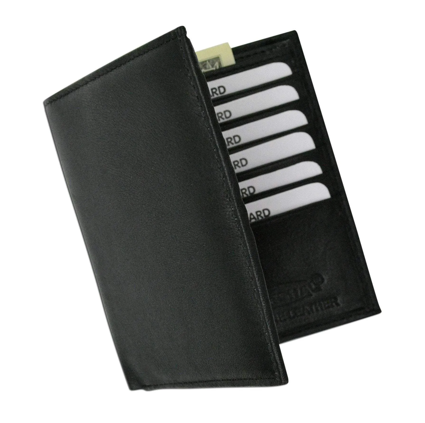 RFID Blocking Bifold Hipster Credit Card Wallet Premium Lambskin Leather RFID P 2502 (C)