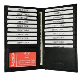 RFID Blocking Premium Genuine Leather Bifold Credit Card ID Holder RFID P 1529 (C)