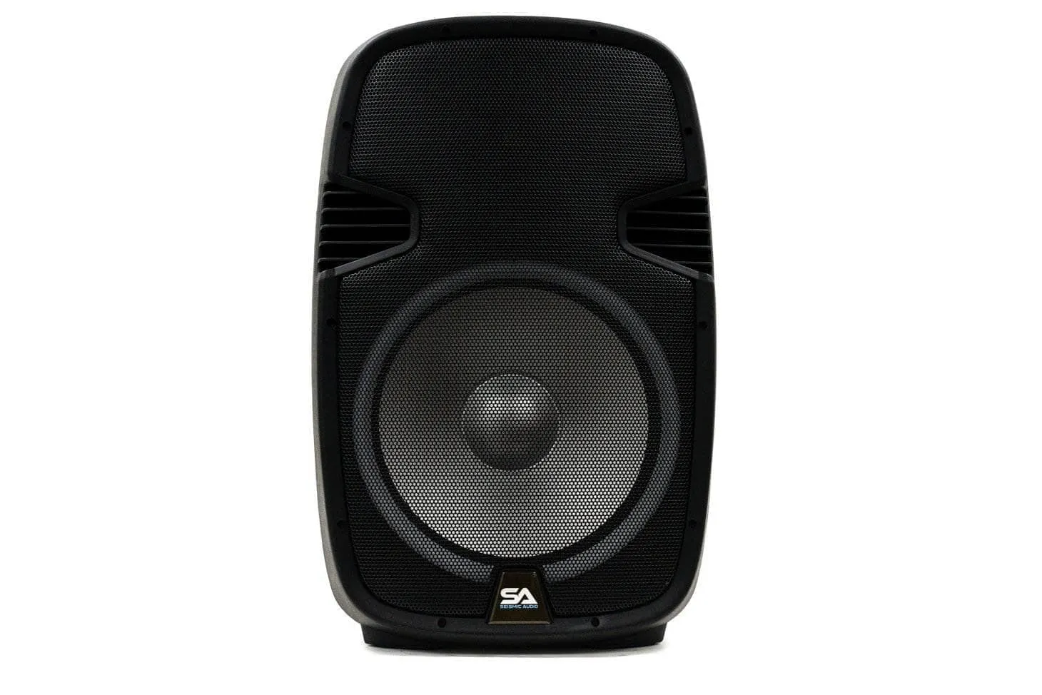 SA-KP15BTH - Active 15 Inch DJ Karaoke Party Speaker with Stand - Bluetooth, LED Lights, Microphone, Cable and Remote