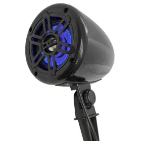 SA-LSB-LED - 4 Inch 2-Way Outdoor Speaker with LED Lights 150 Watts