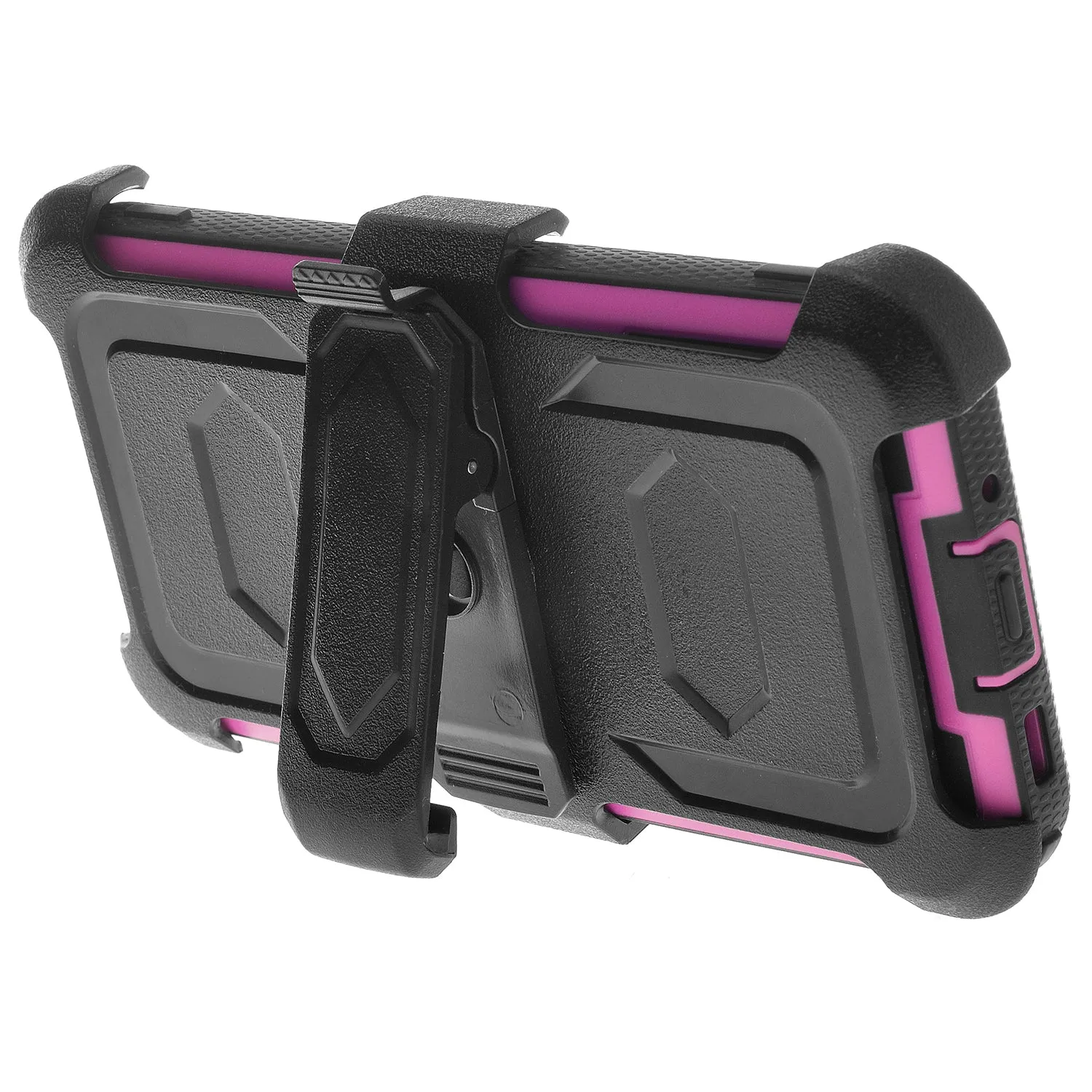 Samsung Galaxy A11 Case, Galaxy A11 Case,  Triple Protection 3-1 w/ Built in Screen Protector Heavy Duty Holster Shell Combo Case - Purple