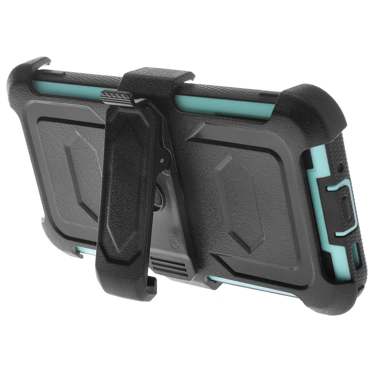 Samsung Galaxy A11 Case, Galaxy A11 Case,  Triple Protection 3-1 w/ Built in Screen Protector Heavy Duty Holster Shell Combo Case - Teal