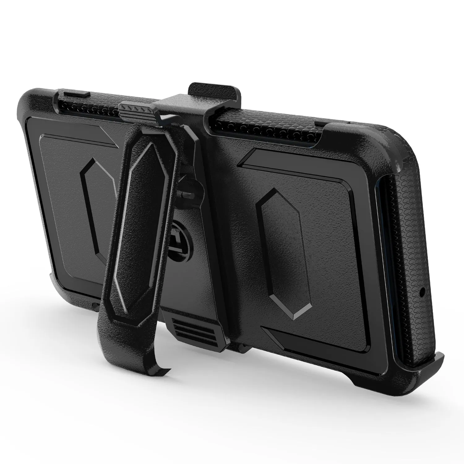 Samsung Galaxy A32 5G Case, Galaxy A32 5G Case, Triple Protection 3-1 w/ Built in Screen Protector Heavy Duty Holster Shell Combo Case - Black