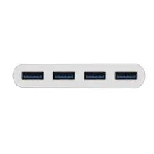 SMAAK FOUNDATION USB-C ADAPTER USB-C TO 4 X USB 3.0 HUB SMKCH-FD-4ASW for Windows and MacBook