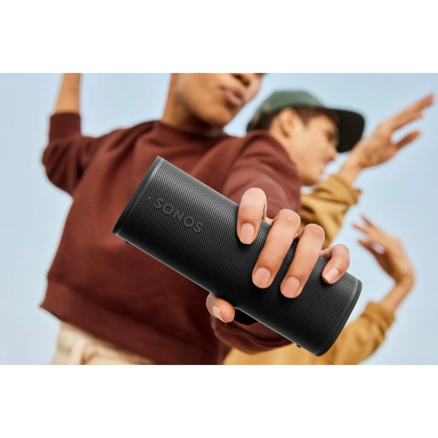 Sonos Roam 2 Portable Waterproof Speaker - Black, Bluetooth, WiFi, 10-Hour Battery, Voice Control, Indoor/Outdoor Use
