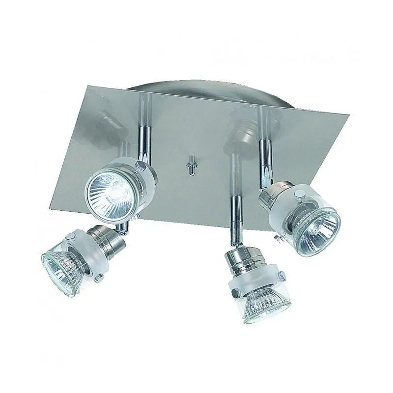 Square Spot Light /4Lt GU10 in Chrome Superlux Lighting - SS-P1-CH, SS-P4-CH