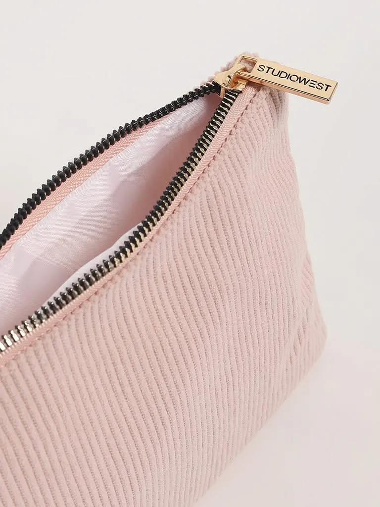 Studiowest Pink Corduroy Pouch
