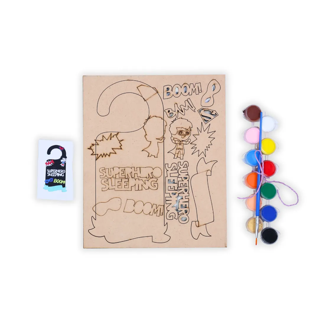 Super Hero Door Hanger DIY Kits