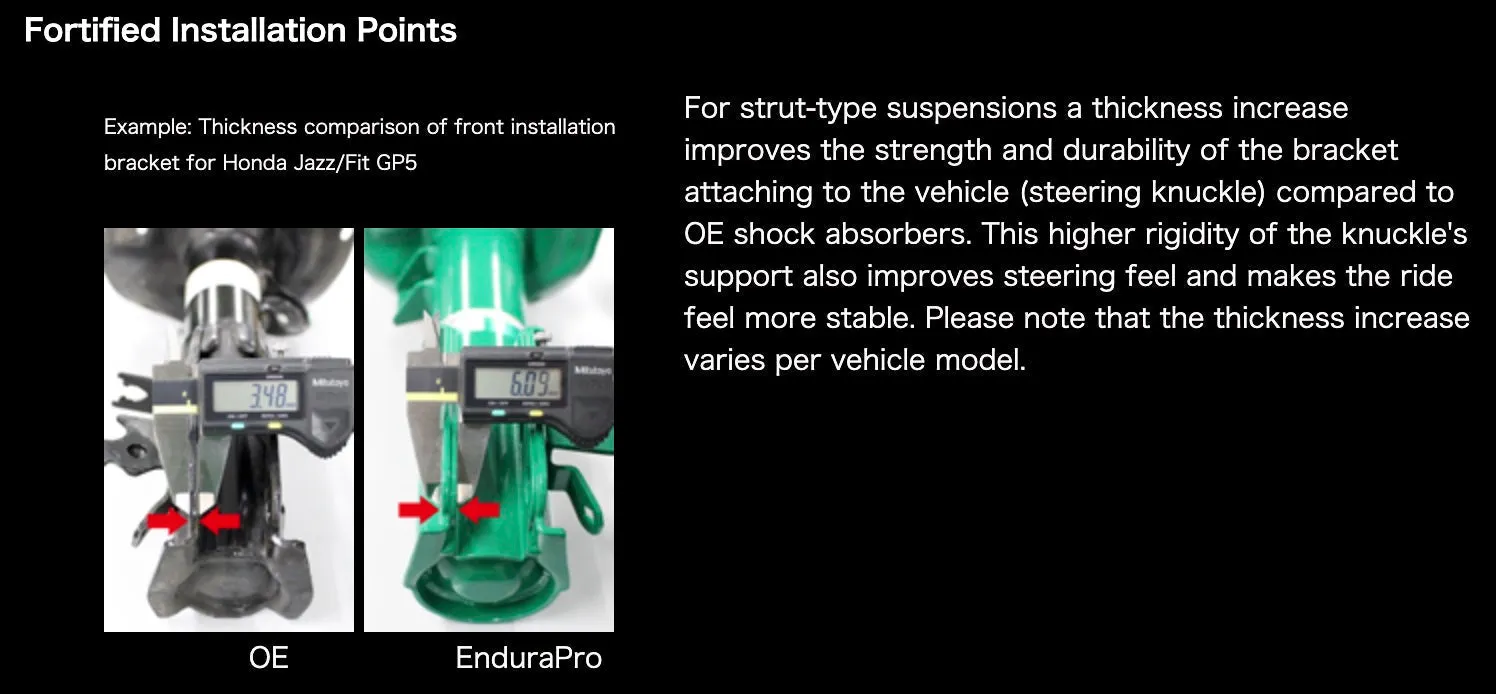 TEIN EnduraPro Plus Shocks Nissan 350Z (03-08) Front Right - 16 Way Adjustable - VSP24-B1MS2-R