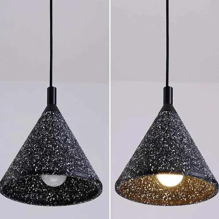 Terrazzo Bar Chandelier Cement Minimalist Restaurant Bedroom Bedside Speaker Single Small Chandelier