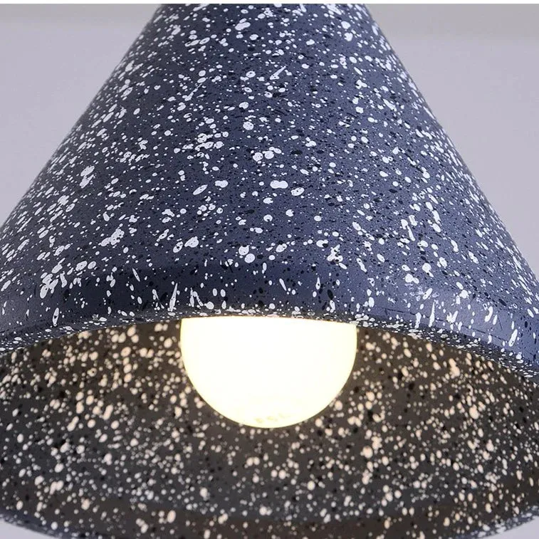 Terrazzo Bar Chandelier Cement Minimalist Restaurant Bedroom Bedside Speaker Single Small Chandelier