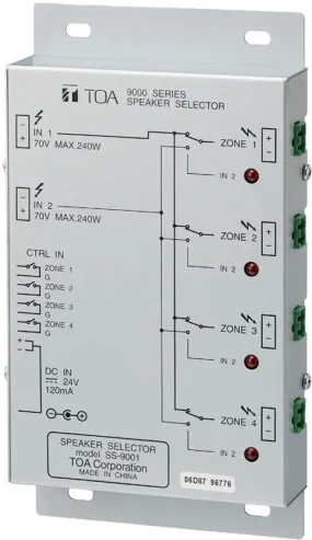 TOA SS-9001 Speaker Selector