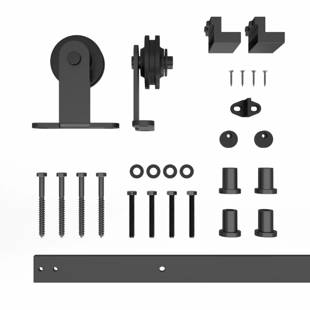 Top Mount Single/Double Barn Door Hardware Kit