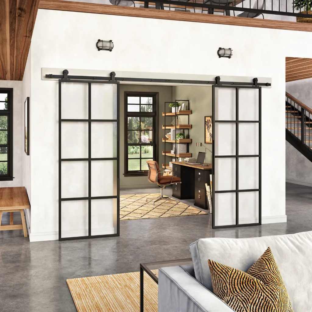 Top Mount Single/Double Barn Door Hardware Kit