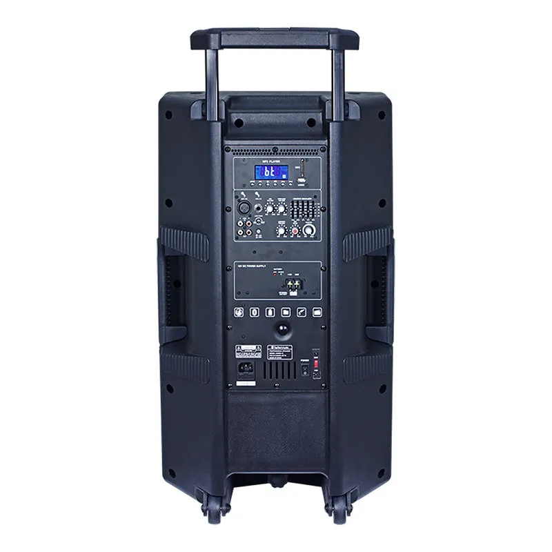 TOPTECH ANGEL-15: 15" Bluetooth Speaker with Wireless Mic & LED Lights