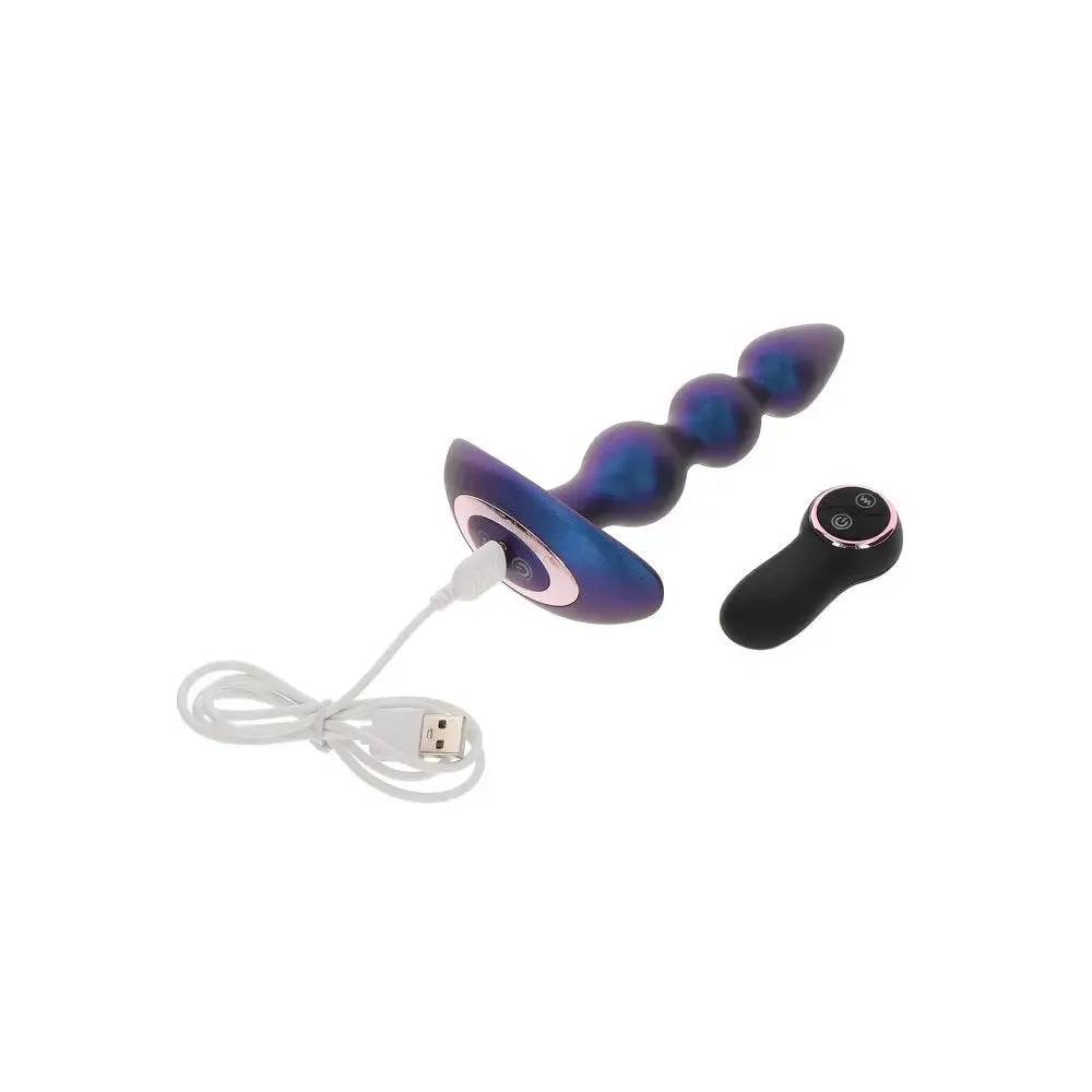 Toyjoy Silicone Purple Rechargeable Vibrating Butt Plug with 7-functions