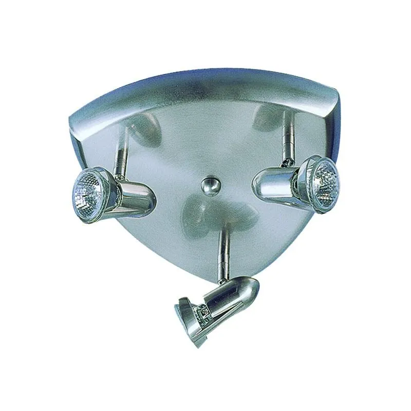 Triple Pan Spot Light GU10 in Black or Satin Chrome Superlux Lighting - SZ-P3-BL, SZ-P3-SC