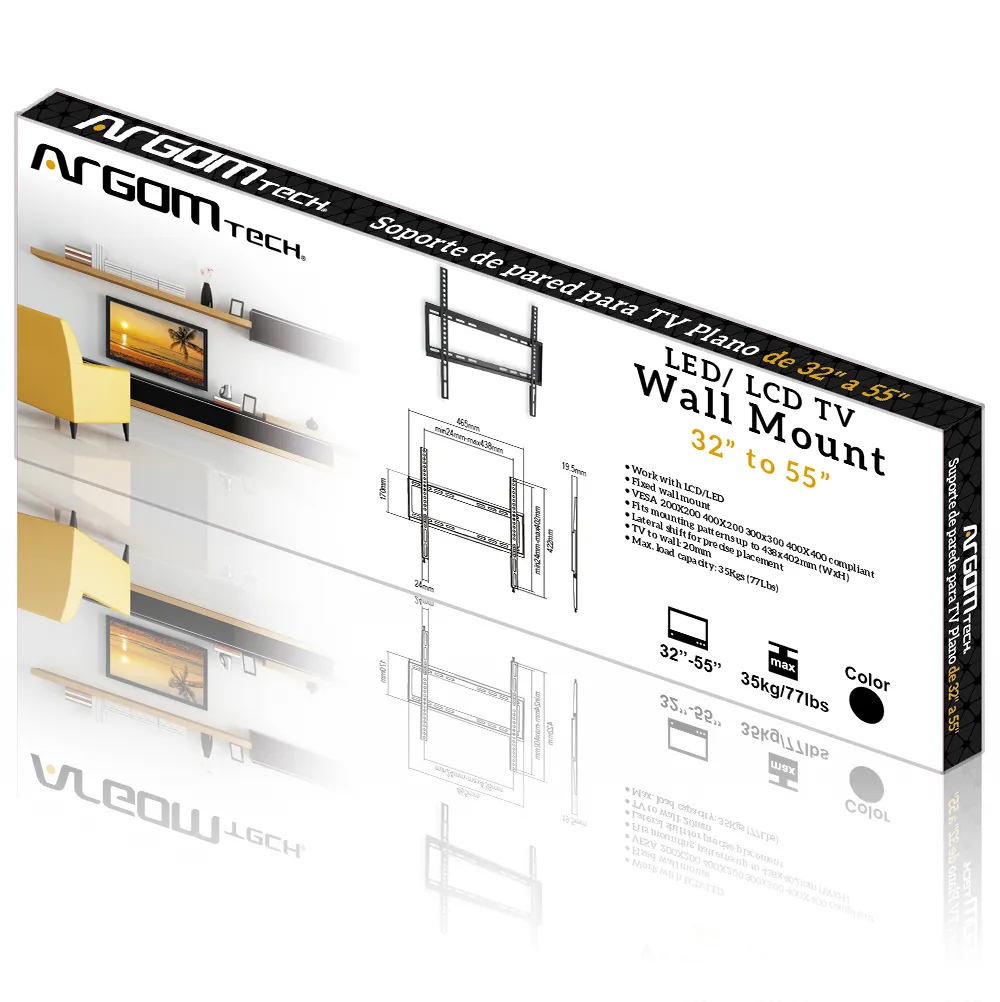 TV WALL MOUNT 32 - 55 FIXED MOUNT 400 X 400