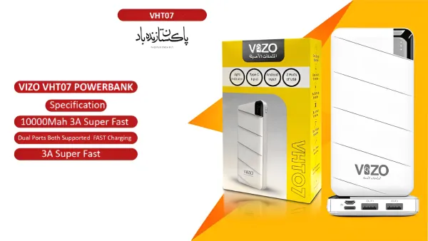 Vht-07 Fast Power Bank For Mobile, Bluetooth Speakers Or Any Rechargeable Items
