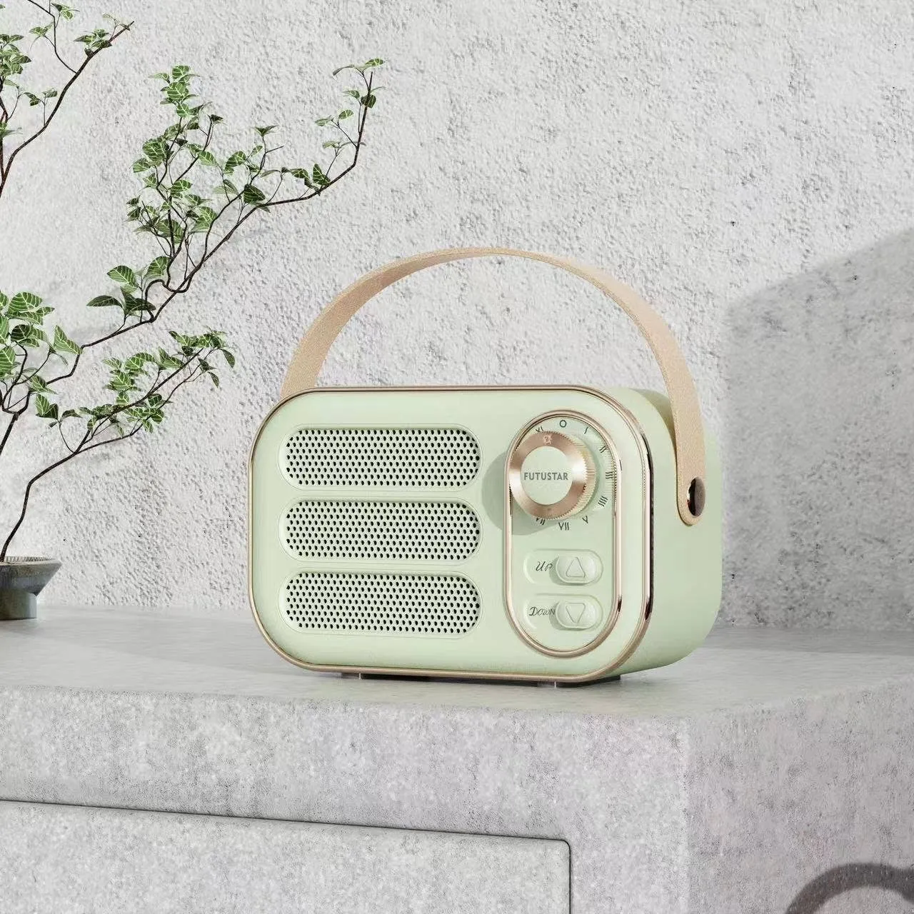 Vintage Bluetooth Speaker: White