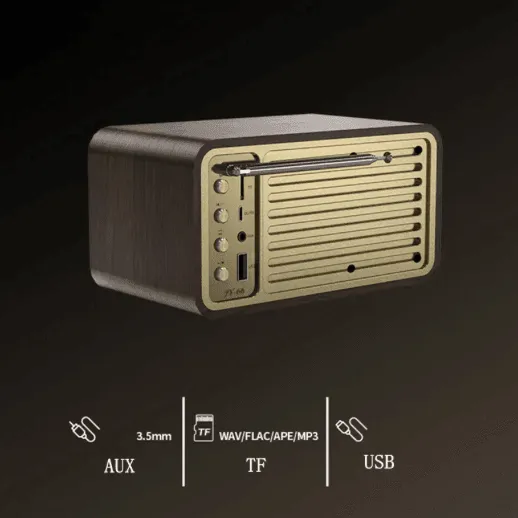 Vintage Wood JY-66 Stereo Bluetooth Speaker