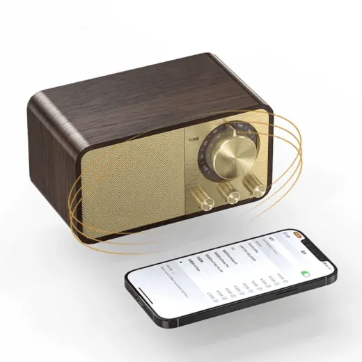 Vintage Wood JY-66 Stereo Bluetooth Speaker