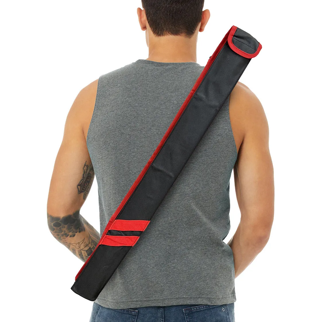 Weapon Bag, Escrima Case, Canvas, Black/Red