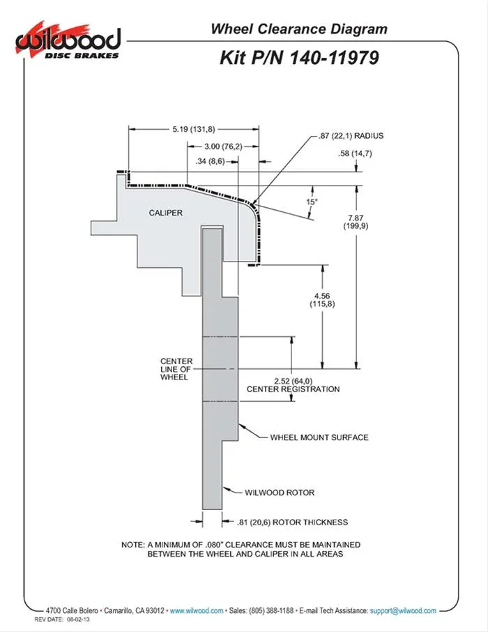 Wilwood Combination Parking Brake Kits 140-11979-DR