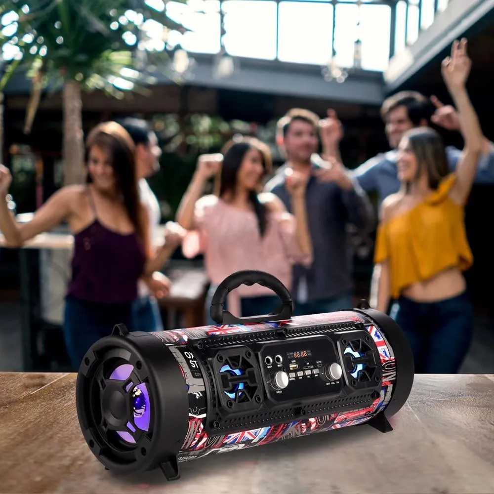 Wireless Bluetooth Waterproof Portable High-power Music Barrel Bluetooth Speaker