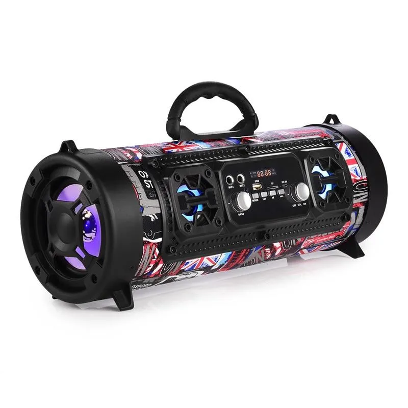 Wireless Bluetooth Waterproof Portable High-power Music Barrel Bluetooth Speaker