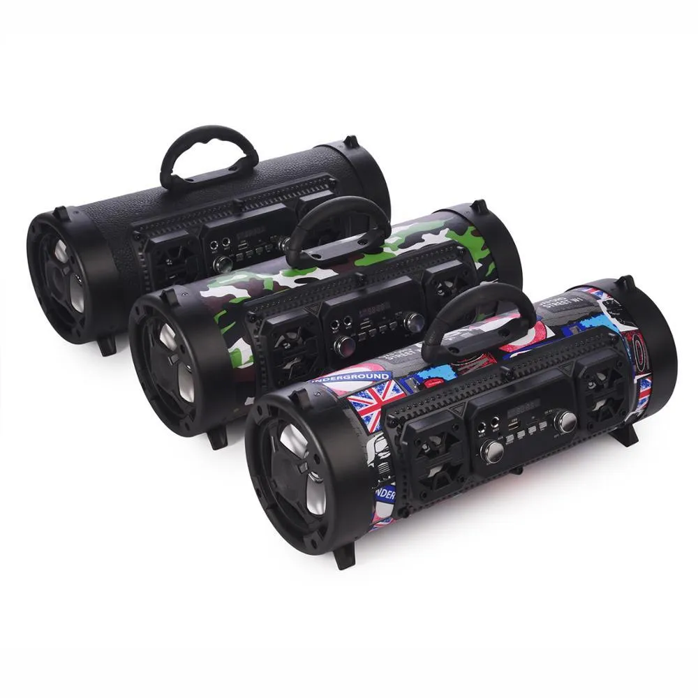 Wireless Bluetooth Waterproof Portable High-power Music Barrel Bluetooth Speaker