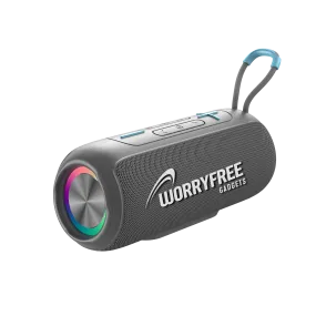 Wireless Portable Waterproof Bluetooth Speaker with RGB Lights, Gray