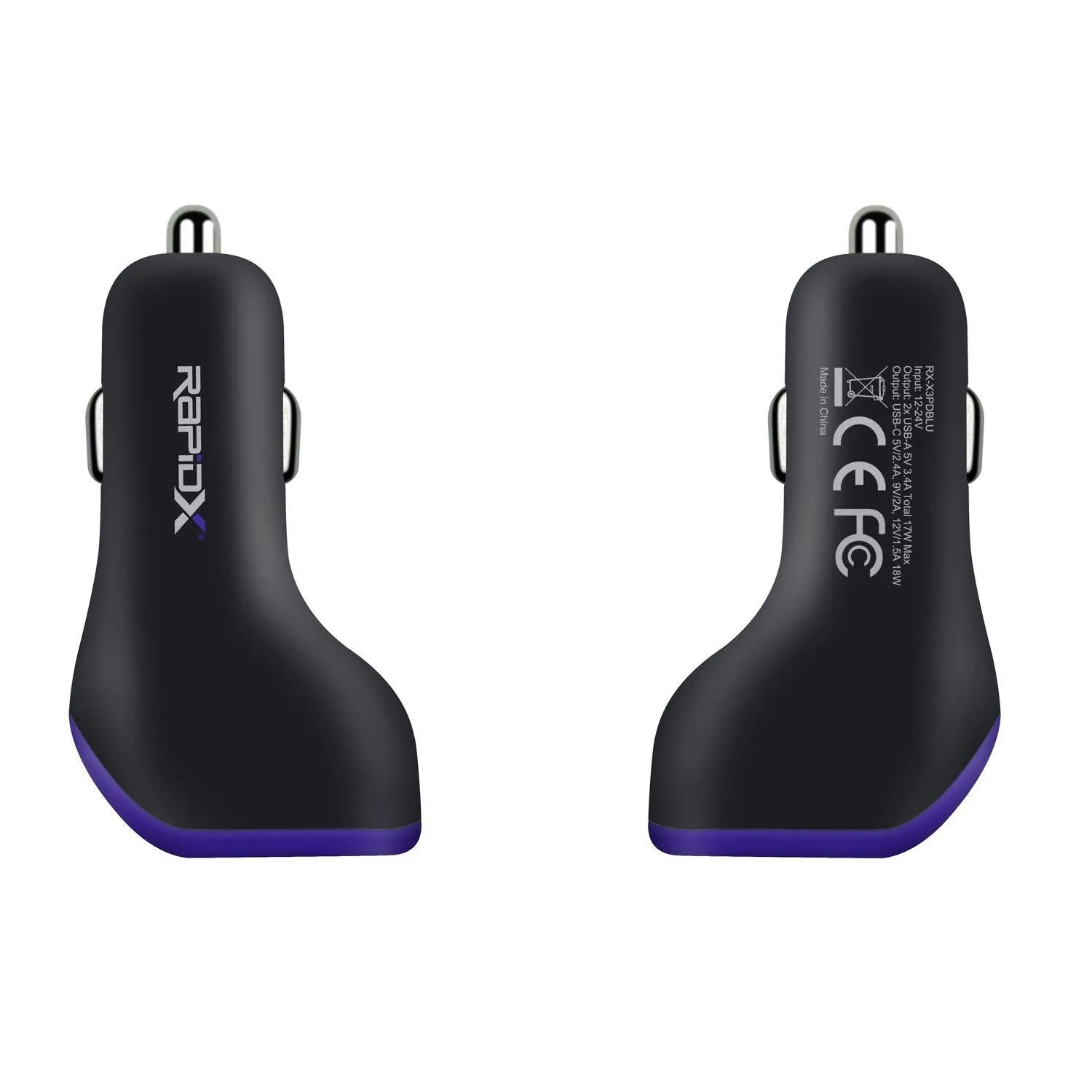 X3PD Compact & Fast Car Charger for 3 Devices 35W Total
