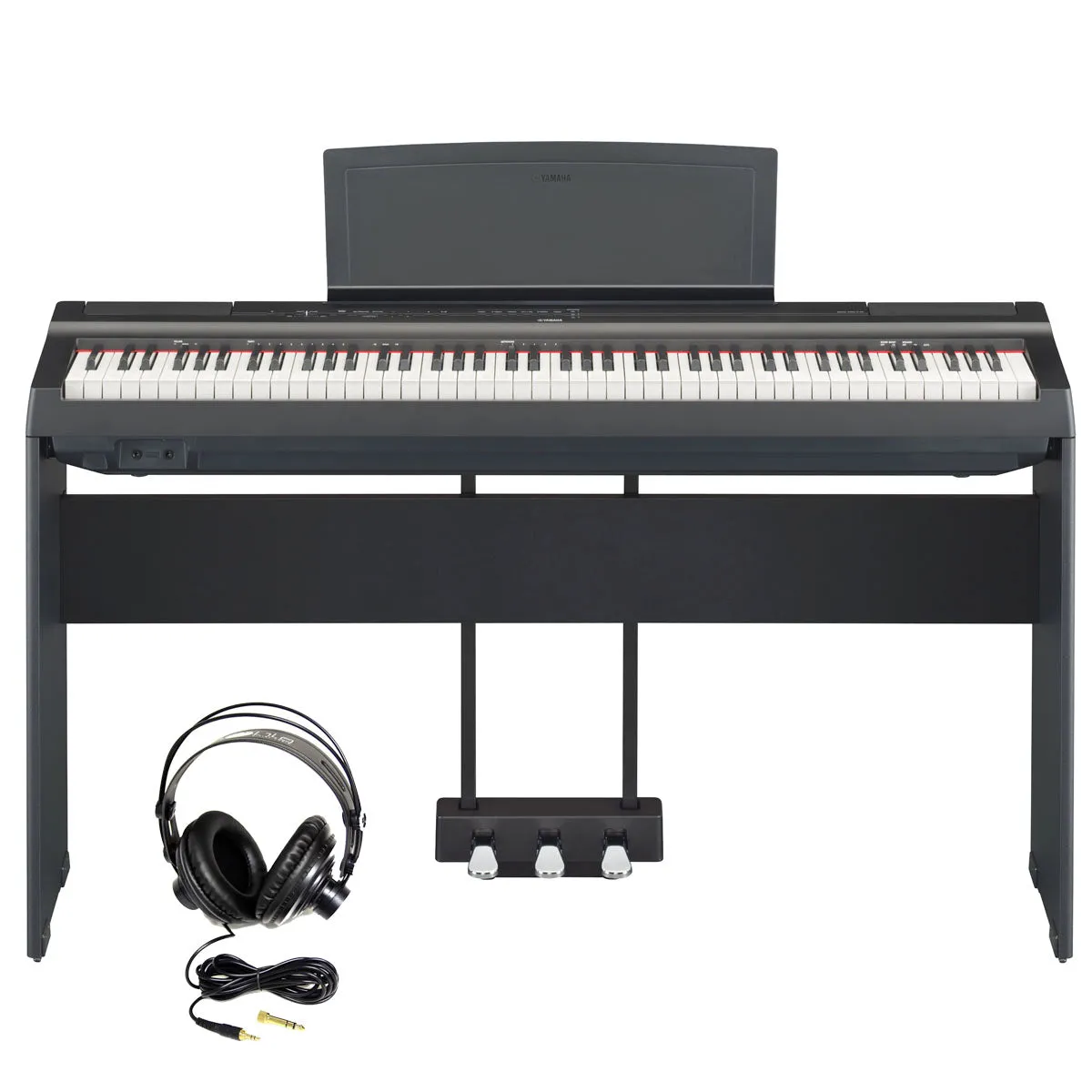Yamaha P125AB Digital Piano Bundle, Black