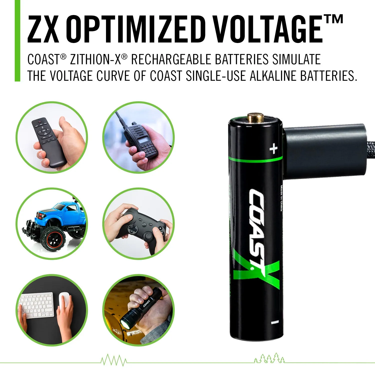 ZITHION-X AAA Rechargeable Batteries