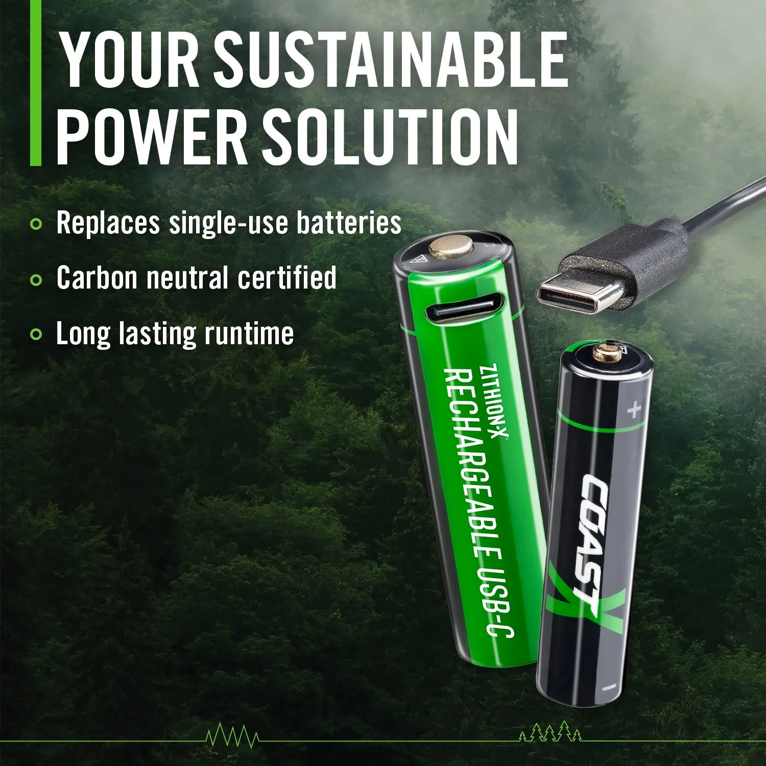 ZITHION-X AAA Rechargeable Batteries