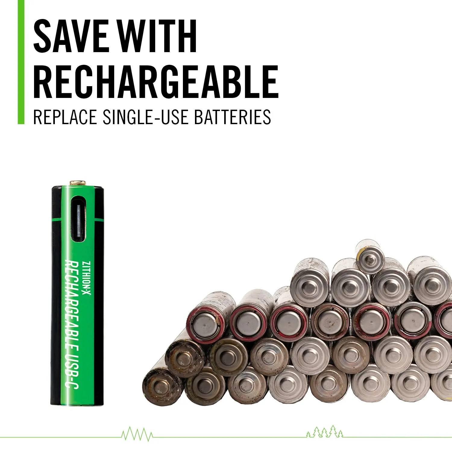 ZITHION-X AAA Rechargeable Batteries